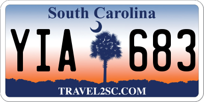 SC license plate YIA683
