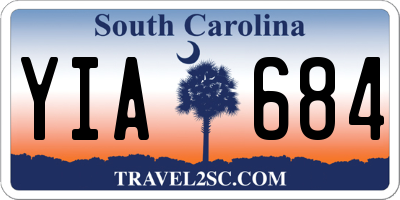 SC license plate YIA684
