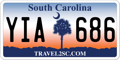SC license plate YIA686