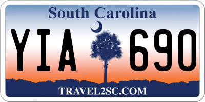 SC license plate YIA690