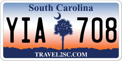 SC license plate YIA708