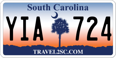 SC license plate YIA724