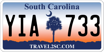 SC license plate YIA733