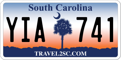 SC license plate YIA741