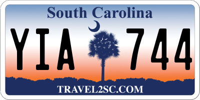 SC license plate YIA744