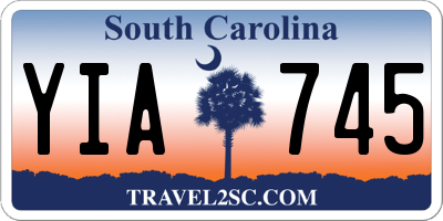 SC license plate YIA745