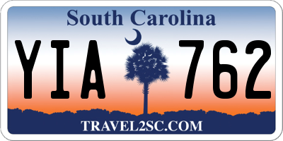 SC license plate YIA762