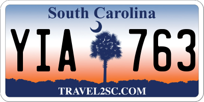 SC license plate YIA763