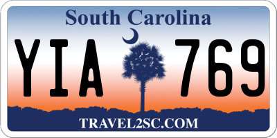 SC license plate YIA769
