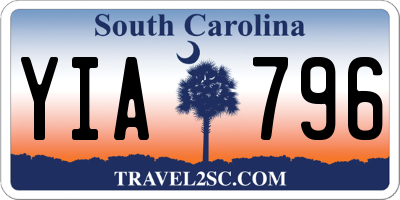 SC license plate YIA796