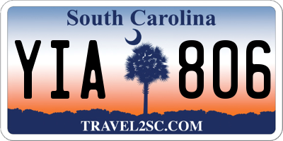 SC license plate YIA806