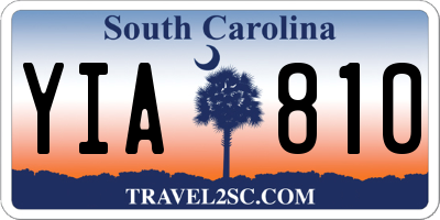 SC license plate YIA810
