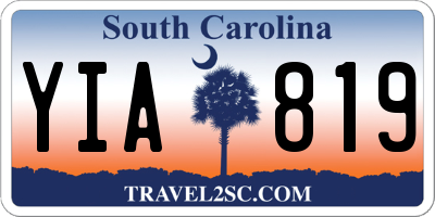 SC license plate YIA819