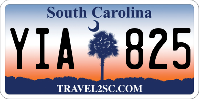 SC license plate YIA825