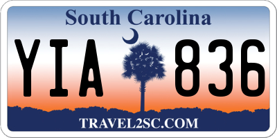 SC license plate YIA836