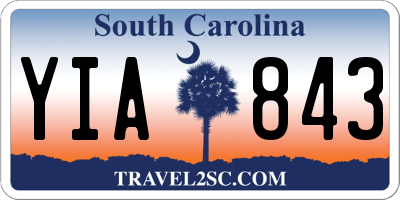SC license plate YIA843