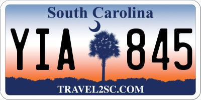 SC license plate YIA845