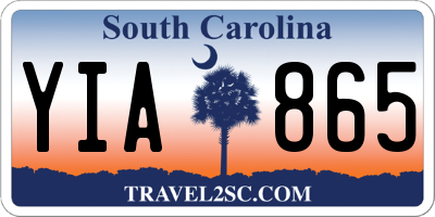 SC license plate YIA865