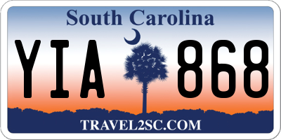 SC license plate YIA868