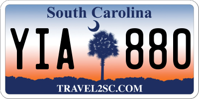 SC license plate YIA880