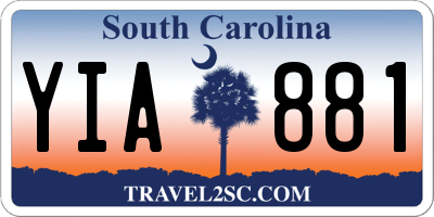 SC license plate YIA881