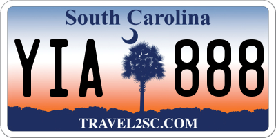 SC license plate YIA888