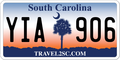SC license plate YIA906