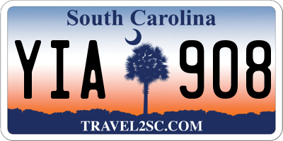 SC license plate YIA908