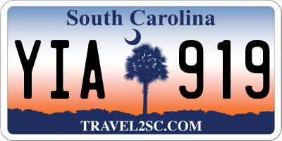 SC license plate YIA919