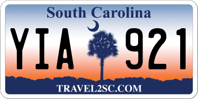 SC license plate YIA921