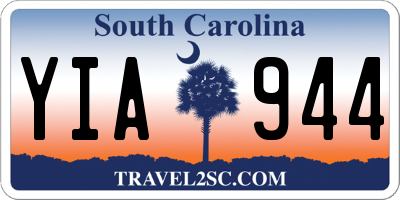 SC license plate YIA944