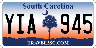 SC license plate YIA945