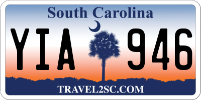 SC license plate YIA946