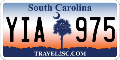 SC license plate YIA975