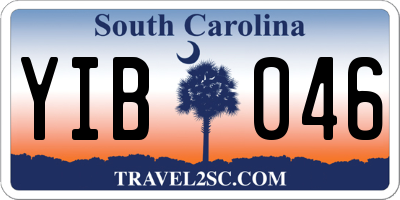 SC license plate YIB046