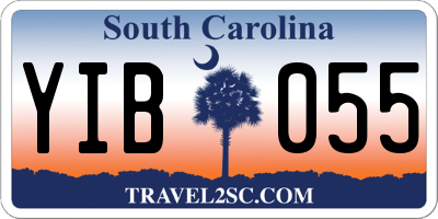 SC license plate YIB055
