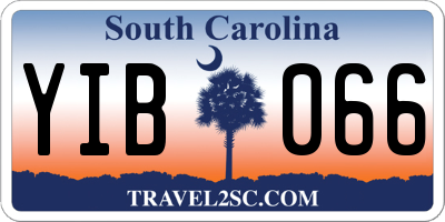 SC license plate YIB066