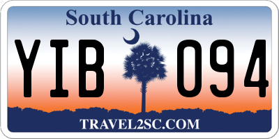 SC license plate YIB094