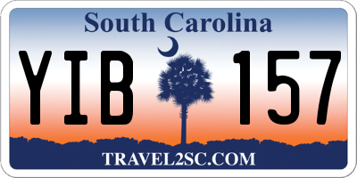SC license plate YIB157