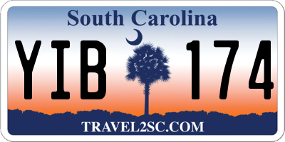 SC license plate YIB174