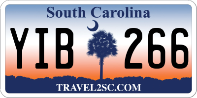 SC license plate YIB266