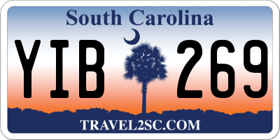 SC license plate YIB269