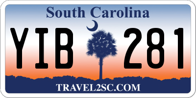 SC license plate YIB281