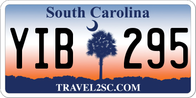 SC license plate YIB295