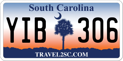 SC license plate YIB306