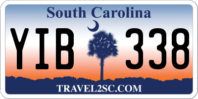 SC license plate YIB338