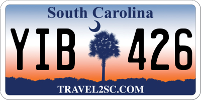 SC license plate YIB426
