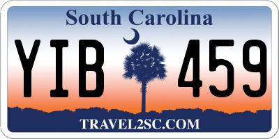 SC license plate YIB459