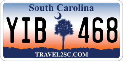 SC license plate YIB468