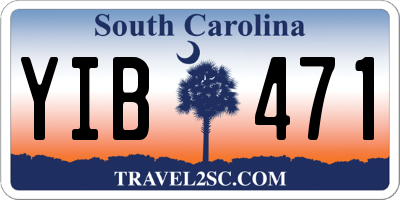 SC license plate YIB471